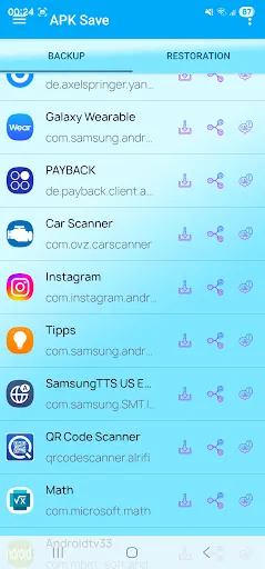 Скриншот 1 — Apk Save
