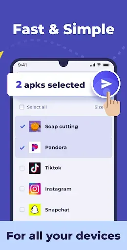 Скриншот 2 — Apk Share - Bluetooth Transfer