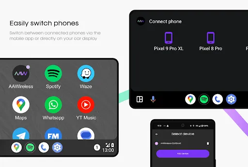 Скриншот 7 — AAWireless for Android Auto™