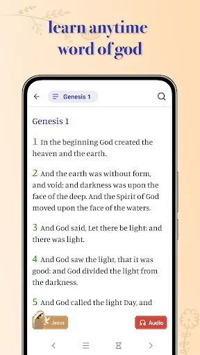 Скриншот 2 — Bible Study: KJV, Audio & AI