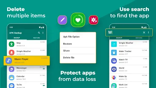 Скриншот 2 — APK Backup & App Recovery