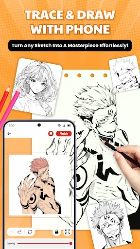 Скриншот 1 — AR Art Draw - Trace Sketch App