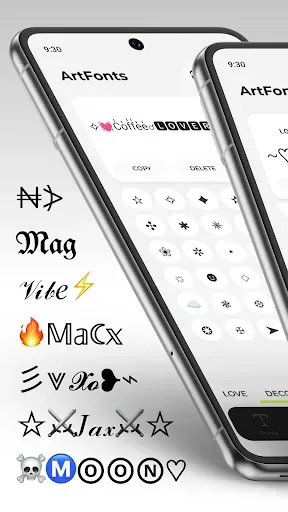 Скриншот 1 — ArtFonts: Стильный текст
