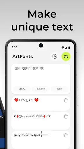 Скриншот 5 — ArtFonts: Стильный текст