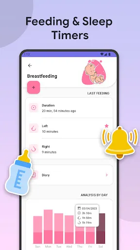 Скриншот 2 — Sleep & Feeding Baby Tracker