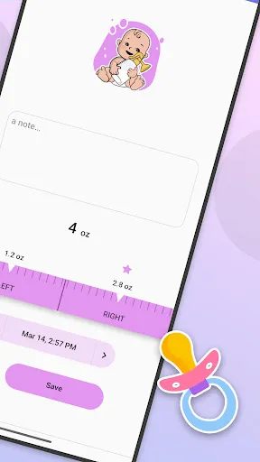 Скриншот 4 — Sleep & Feeding Baby Tracker