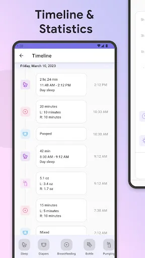 Скриншот 5 — Sleep & Feeding Baby Tracker