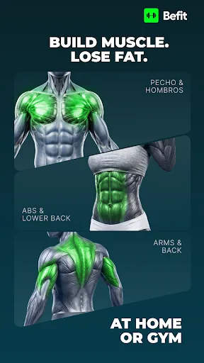 Скриншот 2 — Befit: Gym & Home Workout Plan