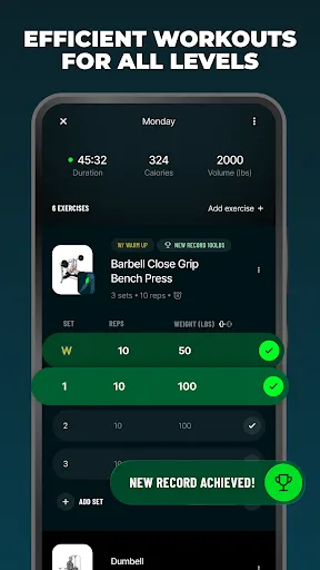 Скриншот 3 — Befit: Gym & Home Workout Plan