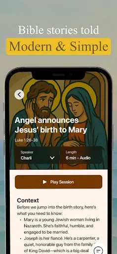 Скриншот 1 — Bible Bff-Modern Bible Stories