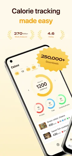 Скриншот 1 — Calsee - AI Calorie Counter