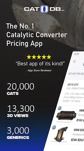 Скриншот 1 — Cat DB - Catalytic Converters