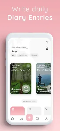 Скриншот 2 — Chiku – Journal & Mood Tracker
