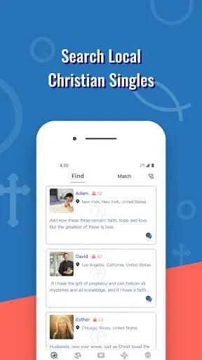 Скриншот 1 — Christian Dating: Singles Meet