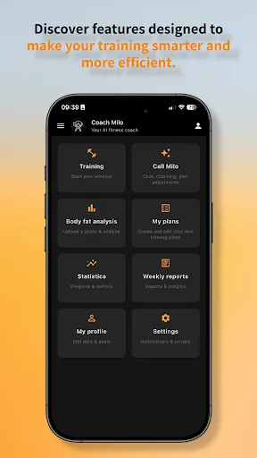 Скриншот 1 — Coach Milo - AI Fitness Coach