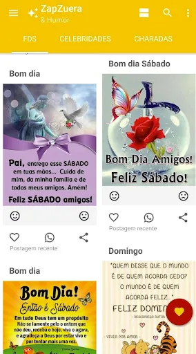 Скриншот 2 — Zap Zuera - Imagens e Vídeos E