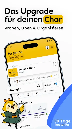 Скриншот 1 — cori - Die App für Chöre