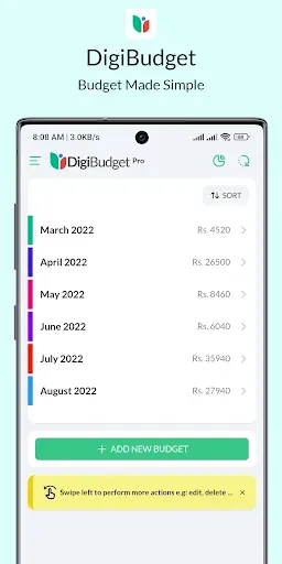 Скриншот 1 — DigiBudget: Expense Tracker