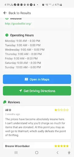 Скриншот 3 — Thrift Store Finder Pro