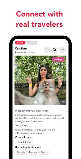 Скриншот 1 — Nomad & Solo Travel－Fairytrail