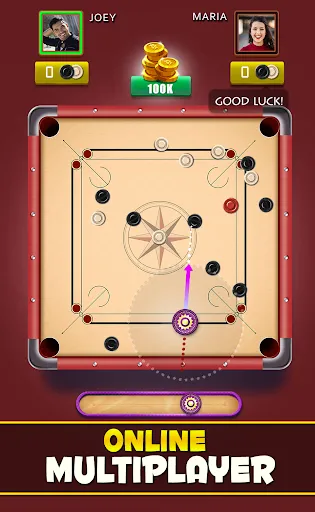 Скриншот 1 — Carrom Club: Carrom Board Game