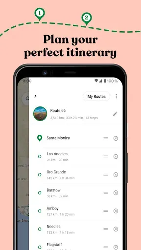 Скриншот 4 — Roadie: road trip planner & rv