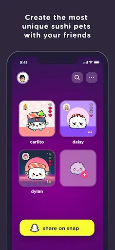 Скриншот 2 — SUSH Grow cute virtual animal