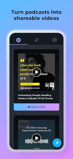 Скриншот 1 — Headliner.App - Podcast Videos