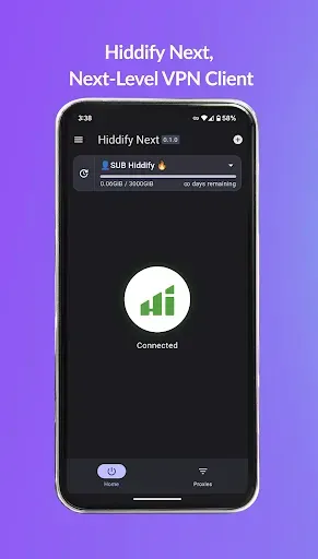 Скриншот 1 — Hiddify