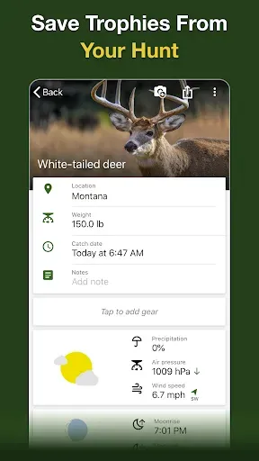 Скриншот 2 — Hunting Points: GPS Hunt Map