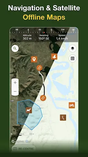 Скриншот 3 — Hunting Points: GPS Hunt Map