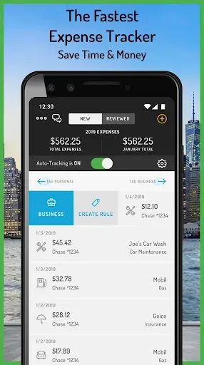 Скриншот 2 — Hurdlr: Mileage, Expense & Tax
