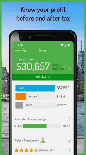 Скриншот 3 — Hurdlr: Mileage, Expense & Tax