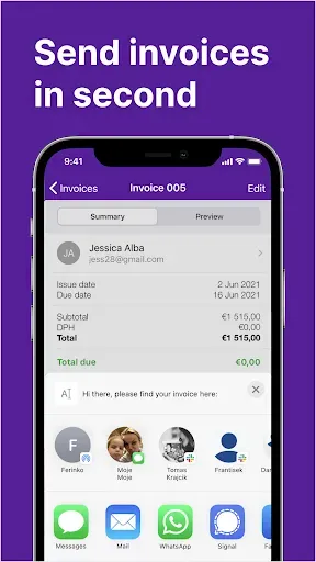 Скриншот 4 — Freebie Invoice Maker Simple