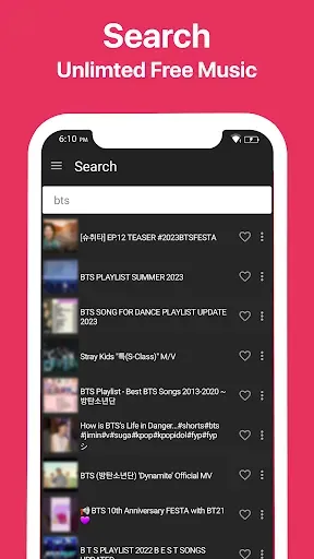Скриншот 1 — Kpop Music - Kpop Songs