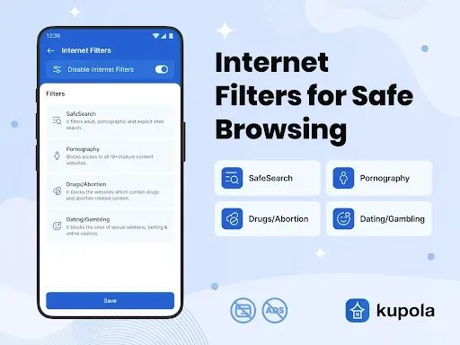 Скриншот 3 — Kupola Parental Control