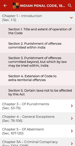 Скриншот 2 — Latest Laws : Indian Bare Acts