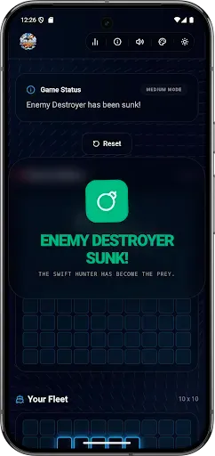 Скриншот 2 — Battlesink Ship Master Offline