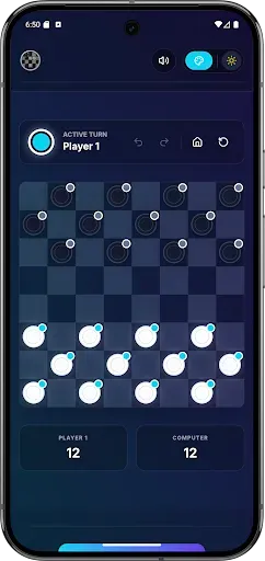Скриншот 1 — Checkers Pro Offline Edition