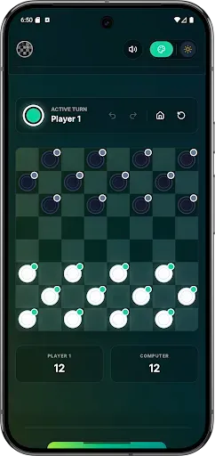 Скриншот 3 — Checkers Pro Offline Edition