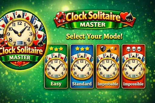 Скриншот 1 — Clock Solitaire Master Offline