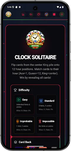 Скриншот 4 — Clock Solitaire Master Offline