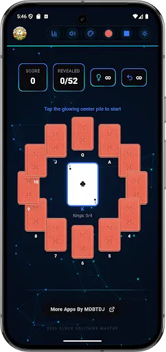 Скриншот 6 — Clock Solitaire Master Offline