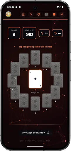 Скриншот 7 — Clock Solitaire Master Offline
