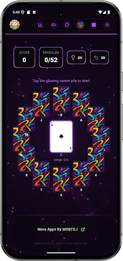 Скриншот 8 — Clock Solitaire Master Offline