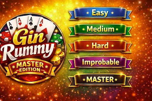 Скриншот 1 — Gin Rummy Master Ai Offline