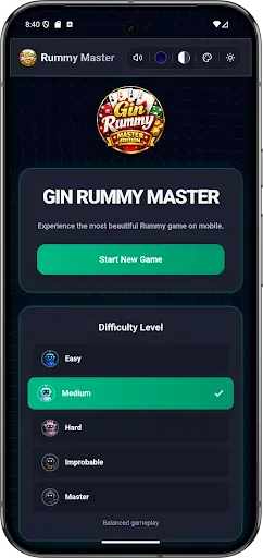 Скриншот 2 — Gin Rummy Master Ai Offline