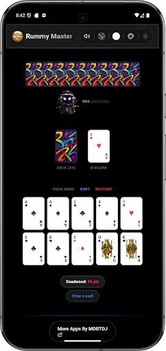 Скриншот 6 — Gin Rummy Master Ai Offline