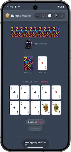 Скриншот 7 — Gin Rummy Master Ai Offline