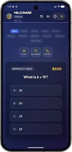 Скриншот 2 — Millionaire Trivia Pro Offline